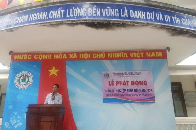 Trường TH Nghĩa Kỳ Bắc tổ chức lễ phát động “Tuần lễ hưởng ứng học tập suốt đời” năm 2023 với chủ đề: “Xây dựng năng lực tự học trong kỷ nguyên số”.