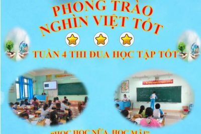 ??TUẦN THI ĐUA CAO ĐIỂM HƯỚNG TỚI KỶ NIỆM 60 NĂM PHONG TRÀO “NGHÌN VIỆC TỐT”   ? Với chủ đề “Thi đua học tốt” của tuần thi đua cao điểm thứ 4 ( từ 06/3 đến 12/3/2023), các em thiếu nhi  TH Nghĩa Kỳ Bắc đã tham gia nhiều hoạt động thi đua trong học tập, lập nhiều thành tích với phong trào “Hoa điểm tốt”, tiếp tục thực hiện mô hình “Đôi bạn cùng tiến”, xây dựng các góc học tập. Tham gia các hoạt động học tập gắn liền với nội dung giáo dục kỹ năng sống, sáng tạo…