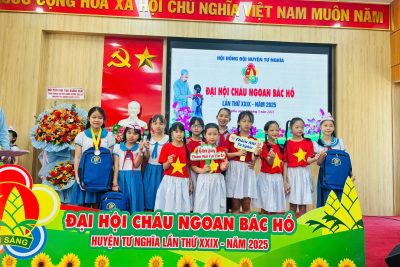 Liên đội TH Nghĩa Kỳ Bắc tham gia Đại hội Cháu ngoan Bác Hồ cấp huyện lần thứ XXIX năm 2025